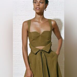 Mara Hoffman Joni Top in Olive